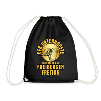 L’UNTERHOPFTE nur nicht am FREIBERGER FREITAG - Sac de sport léger - noir - Devant