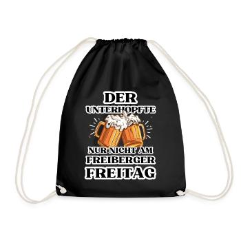 L’UNTERHOPFTE nur nicht am FREIBERGER FREITAG - Sac de sport léger - noir - Devant