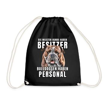 Les bouledogues ont des chiens de bouledogue personnels - Sac de sport léger - noir - Devant