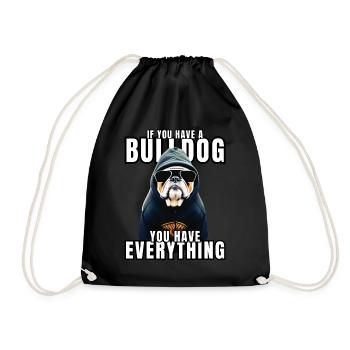 SI VOUS AVEZ UN BOULEDOGUE - Bulldog Dog CHIENS - Sac de sport léger - noir - Devant