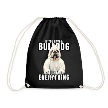 SI VOUS AVEZ UN BOULEDOGUE - Bulldog Dog CHIENS - Sac de sport léger - noir - Devant
