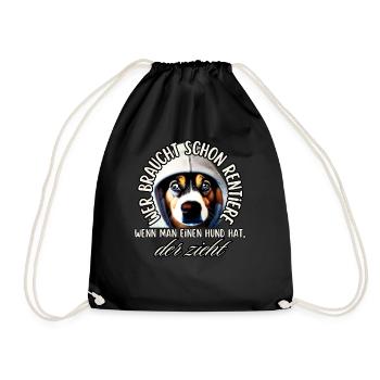 chemise chien drôle CHRISTMAS REINDEER DOG - Sac de sport léger - noir - Devant