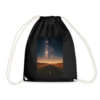 Road to the Stars Desert Night Sky Adventur - Turnbeutel - Schwarz - Vorne