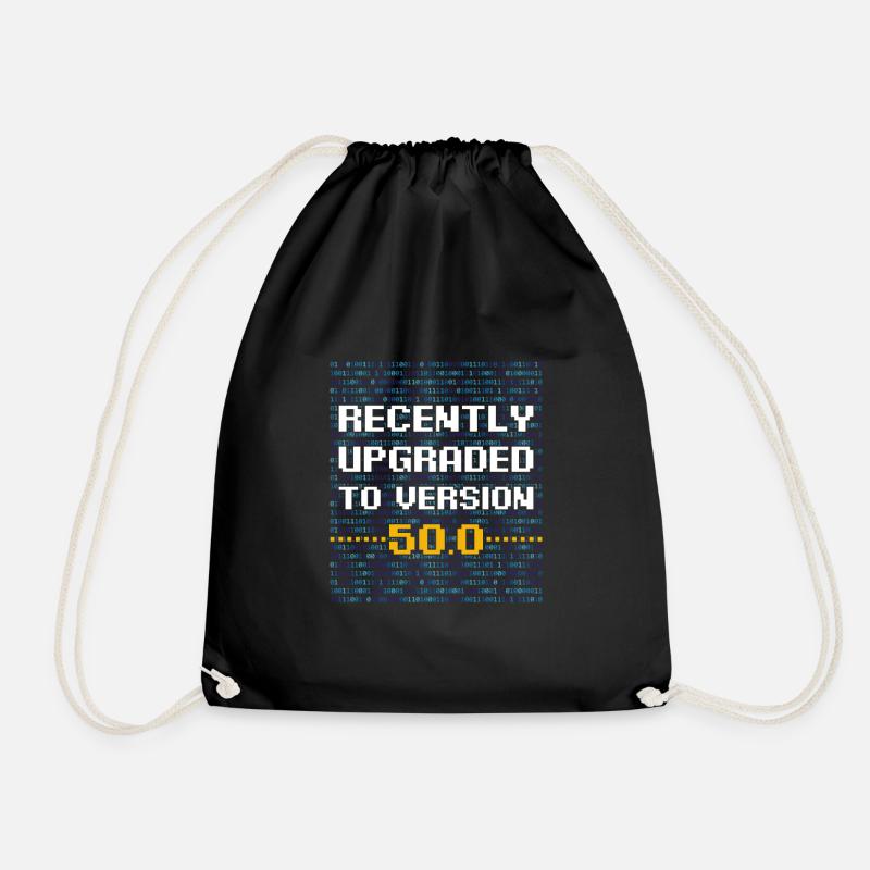 Computer Geek Ehemann 50. Geburtstagsgeschenk verbessert - Turnbeutel - Schwarz