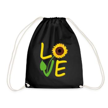 Tournesol cadeau pour les femmes aiment tournesols mignon Wome - Sac de sport léger - noir - Devant