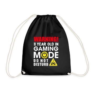 11e cadeau d'anniversaire pour garçons et filles de 11 ans Fu - Sac de sport léger - noir - Devant