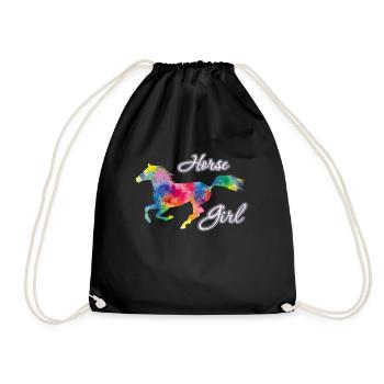 Horse Girl Country Woman Girl HorseBack Rider - Sac de sport léger - noir - Devant