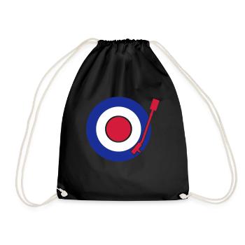 Vinyl Mod Sign - Drawstring Bag - black - Front