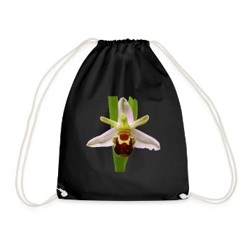 The bees orchid is an orchid plant - Drawstring Bag - black - Front