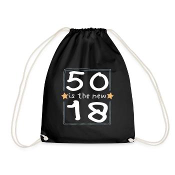 50 est la nouvelle police 18 pour enfants - Sac de sport léger - noir - Devant