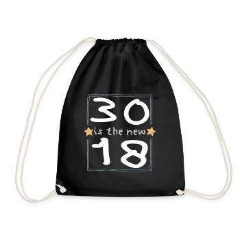 30 est la nouvelle police 18 pour enfants - Sac de sport léger - noir - Devant