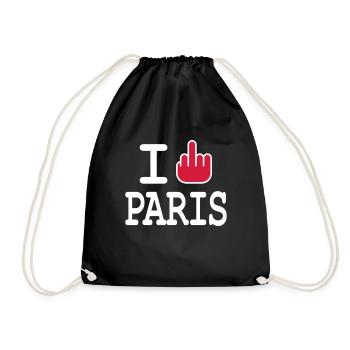 i ficken paris - Turnbeutel - Schwarz - Vorne