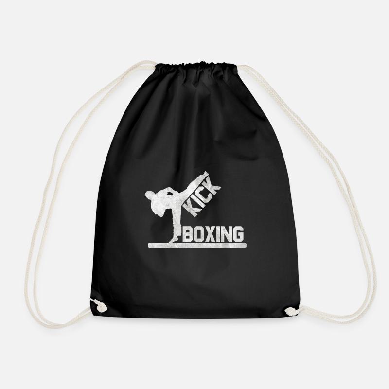 Kickboxer Kickboxen Geschenk - Turnbeutel - Schwarz