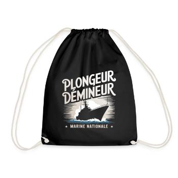 Plongeur Démineur Marine Nationale - Sac de sport léger - noir - Devant