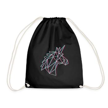 Coude de licorne - Sac de sport léger - noir - Devant