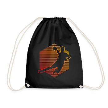 Joueurs de handball Handball Handball handball handball - Sac de sport léger - noir - Devant