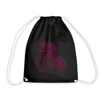 Cycliste sur route Vélo de route Vélo de route - Sac de sport léger - noir - Devant