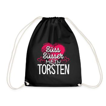 TORSTEN - süss - Turnbeutel - Schwarz - Vorne