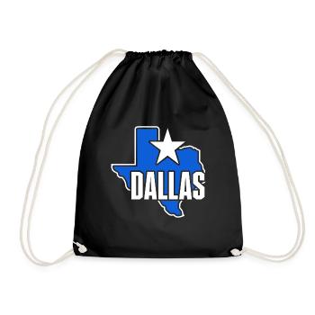 Conception de carte Dallas Texas pour les fiers Dallasites - Sac de sport léger - noir - Devant