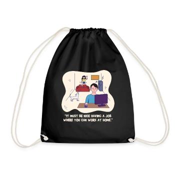 Reality of Work Design for proud Pinoys - Drawstring Bag - black - Front