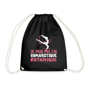 Ich kann nicht Ich habe Vintage Rhythmic Gym Frau - Turnbeutel - Schwarz - Vorne