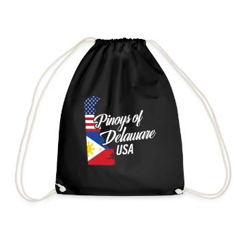 Filipinos of Delaware Design für stolze Fil-Ams - Turnbeutel - Schwarz - Vorne