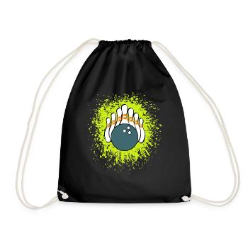 Bowling - bowling - Drawstring Bag - black - Front