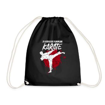 Ashihara Kaikan Karate Training Martial Arts - Drawstring Bag - black - Front