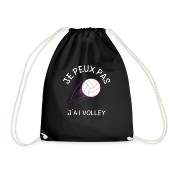 Je Peux Pas J'Ai Volley - Sac de sport léger - noir - Devant