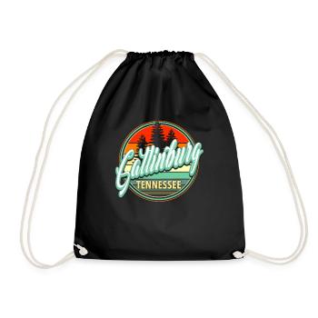 Gatlinburg Tennessee - Drawstring Bag - black - Front