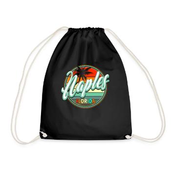 Summer Beach Holiday - Naples - Drawstring Bag - black - Front