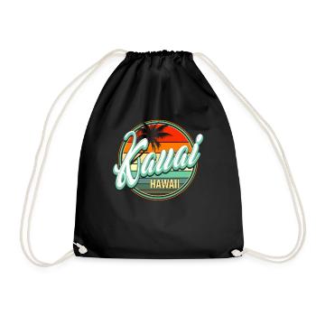 Vacances d’été à la plage - Kauai Hawaii - Sac de sport léger - noir - Devant