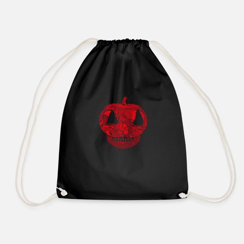 Halloween Pumpkin - Drawstring Bag - black