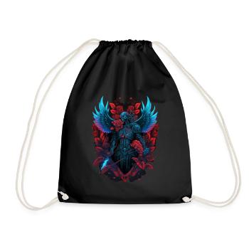 Gothique Saint-Valentin | Saint-Valentin | Cadeau - Sac de sport léger - noir - Devant