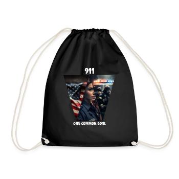 One common goal - Drawstring Bag - black - Front