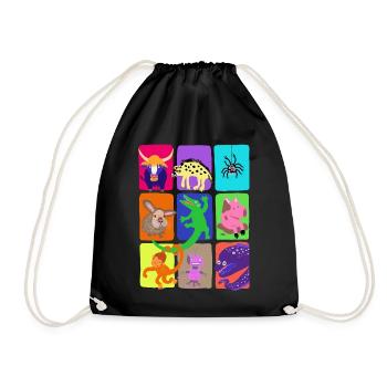 Pet Shop - Drawstring Bag - black - Front
