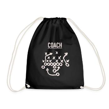 Football américain - Sac de sport léger - noir - Devant