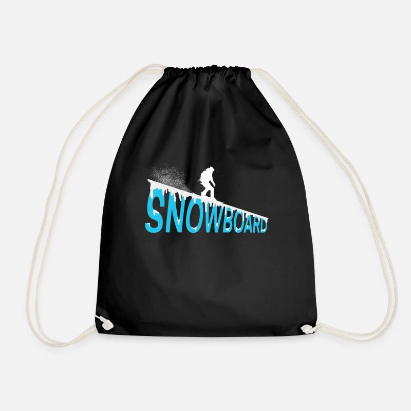Snowboarden - Turnbeutel - Schwarz