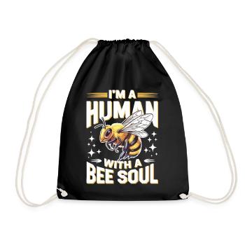 abeille abeille apicultrice abeille abeille - Sac de sport léger - noir - Devant