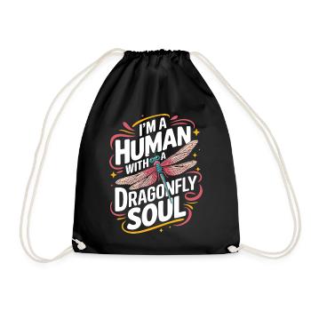 Dragonfly Dragonflies Insects Nature - Drawstring Bag - black - Front