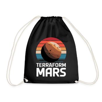 Mars Planet Planet Solar System - Drawstring Bag - black - Front