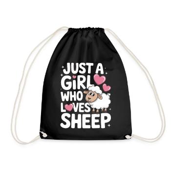 Sheep Sheep Farmer Lamb Farmer - Drawstring Bag - black - Front