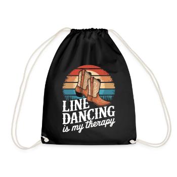 Danse en ligne Danseurs - Sac de sport léger - noir - Devant