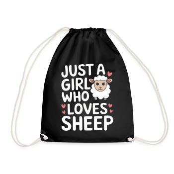 Sheep Sheep Farmer Lamb Farmer - Drawstring Bag - black - Front
