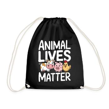 Végétarien Végétalien Végétarien Végétarien - Sac de sport léger - noir - Devant