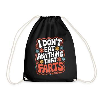 Végétarien Végétalien Végétarien Végétarien - Sac de sport léger - noir - Devant