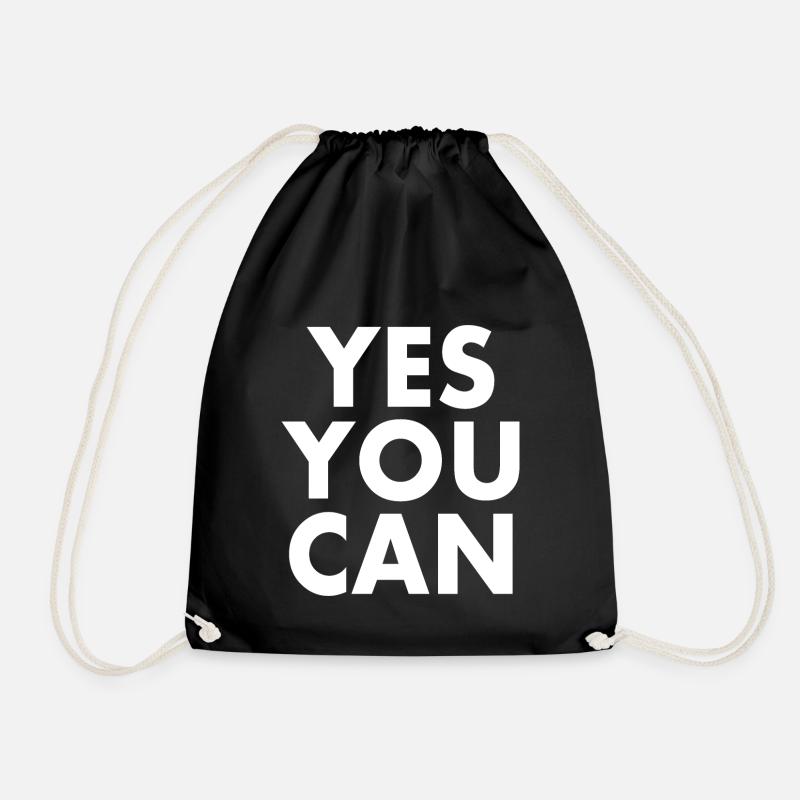 Yes you can - Turnbeutel - Schwarz