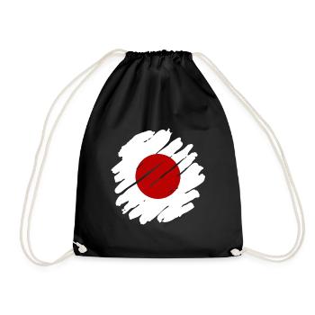 Drapeau du Japon utilisé Look Nihon Drapeau japonais - Sac de sport léger - noir - Devant
