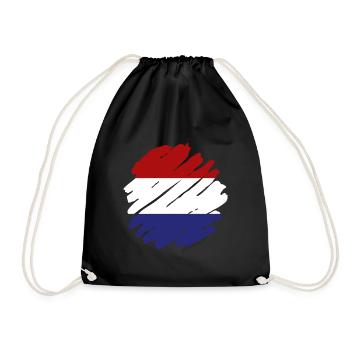Netherlands Flag Holland Dutch Flag - Drawstring Bag - black - Front