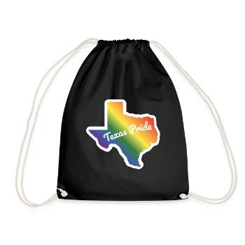 Carte arc-en-ciel par Texas Design for Proud LGBT+ - Sac de sport léger - noir - Devant
